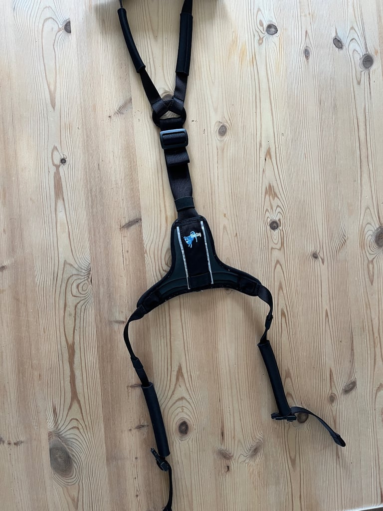 Dog harness (Help em up - blue dog U-band style)