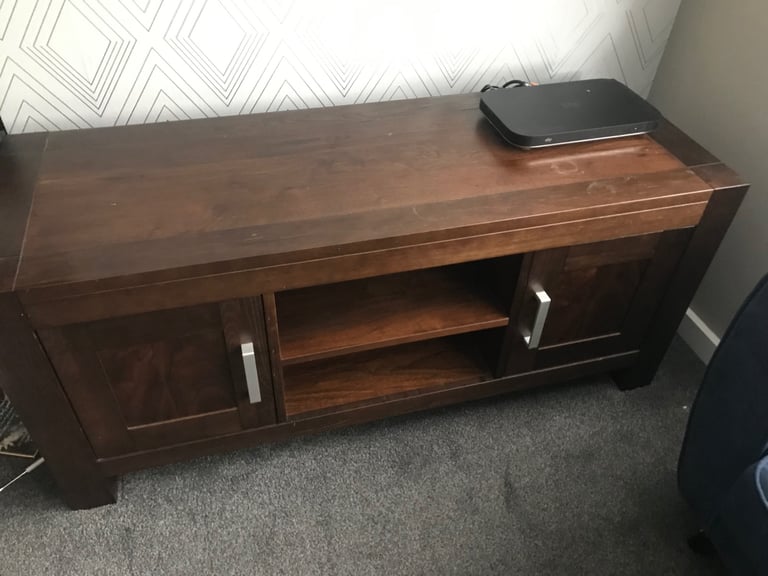 image for Bentley Tv Unit very good condition dark brown orange 