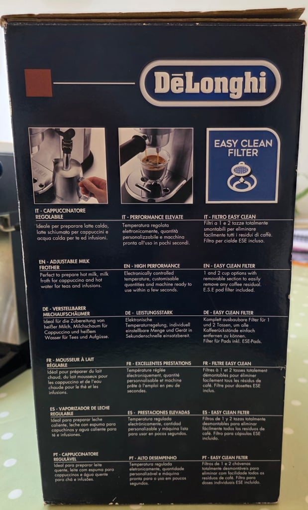 Delonghi espresso & cappuccino machine