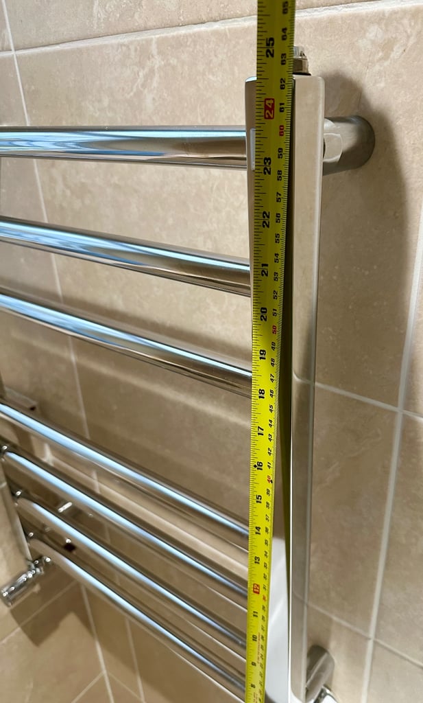 Zehnder towel rail Stainless Steel polished