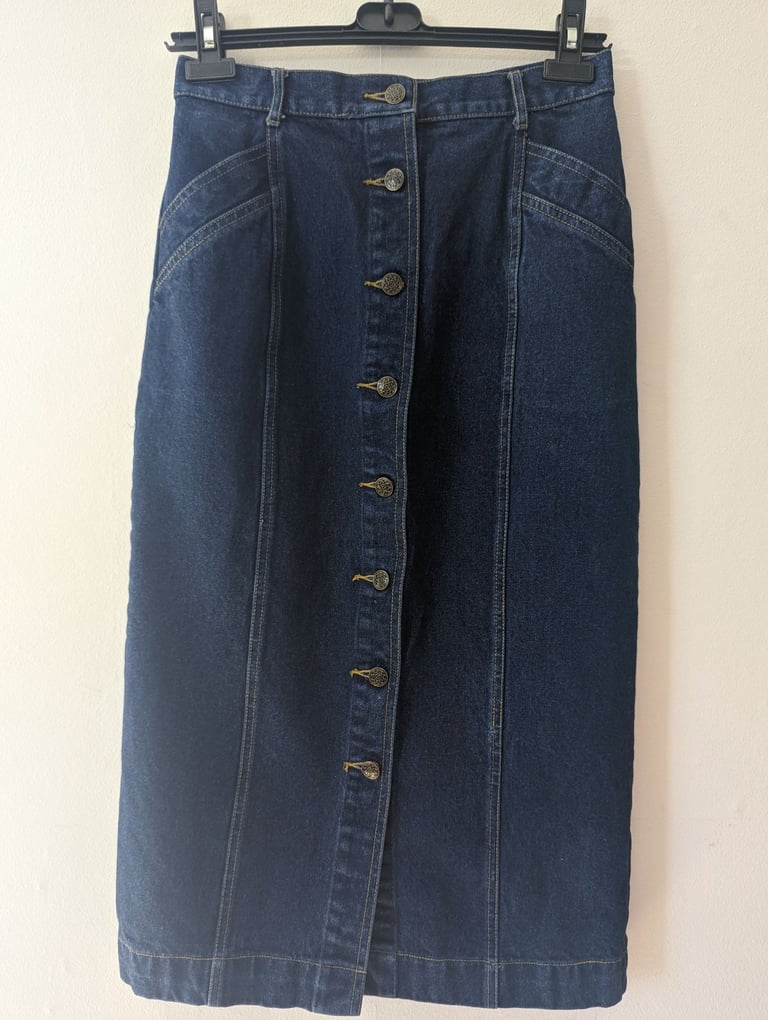 1980's ORIGINAL VINTAGE DENIM SKIRT!