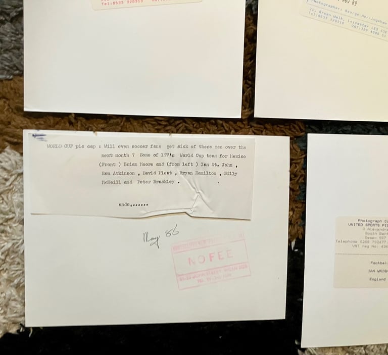 Original press photos - football 