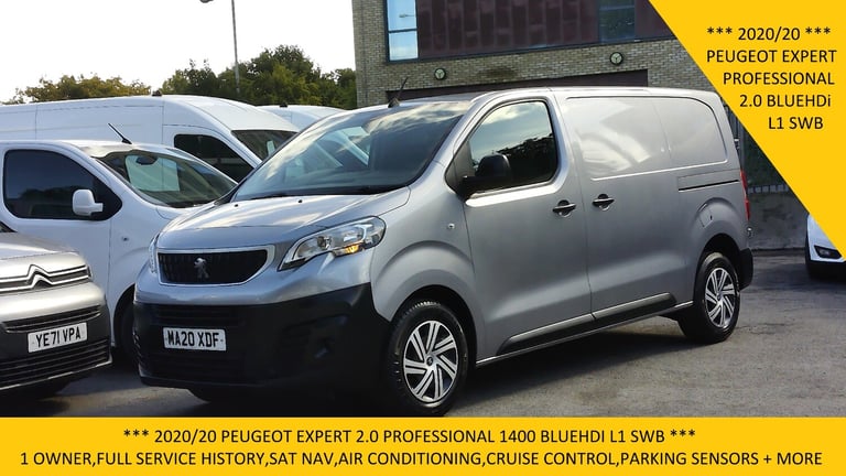2020 Peugeot Expert 1400 2.0 BlueHDi 120 Professional Van PANEL VAN DIESEL Manual