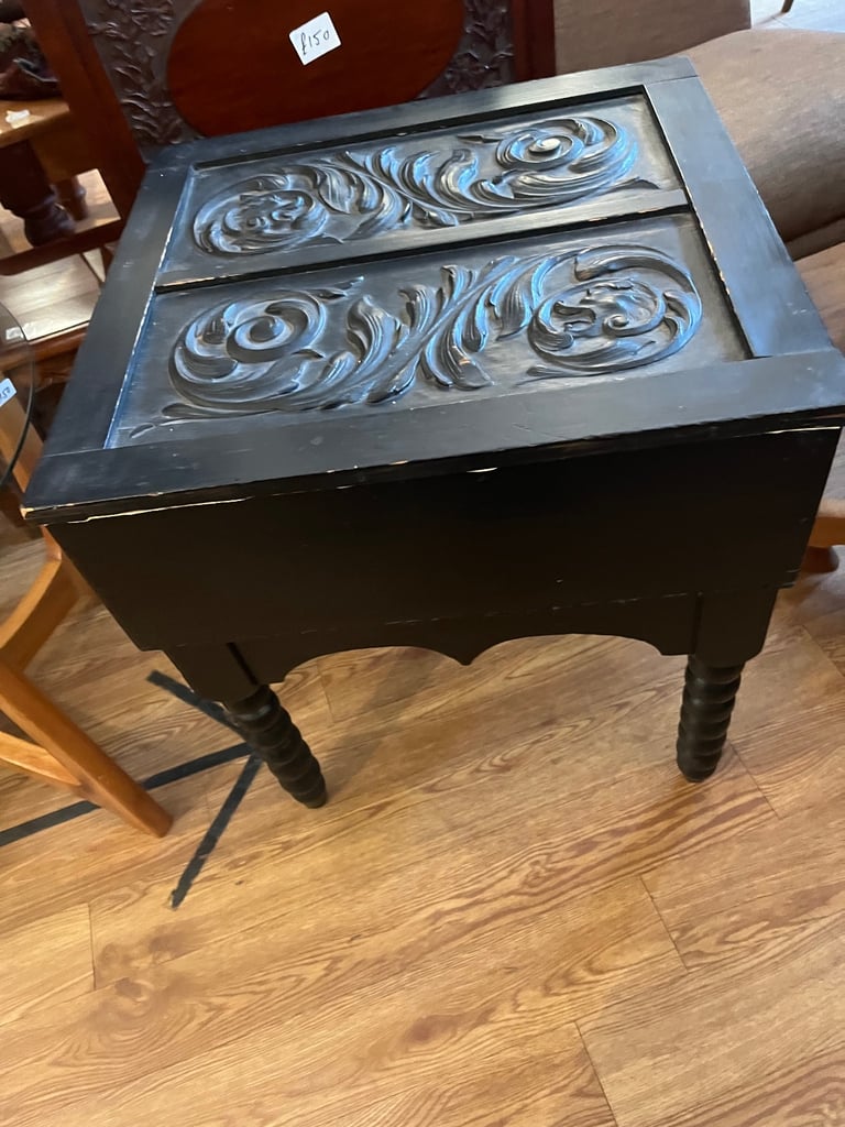 Vintage Carved Wooden Table 