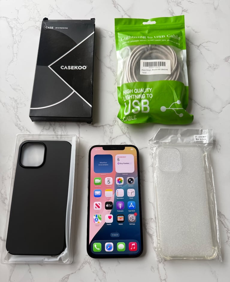 image for ✅📲APPLE IPHONE 12 PRO MAX 128GB IN PACIFIC BLUE UNLOCKED WITH NEW CASES