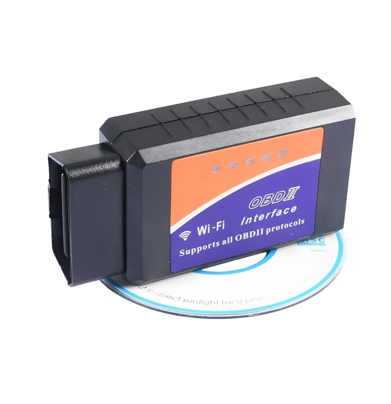 ELM327 WiFi OBD2 car diagnostic scanner. 