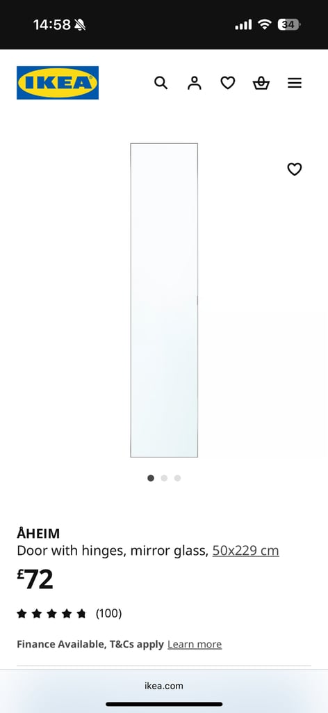 image for Aheim Pax Mirror doors 