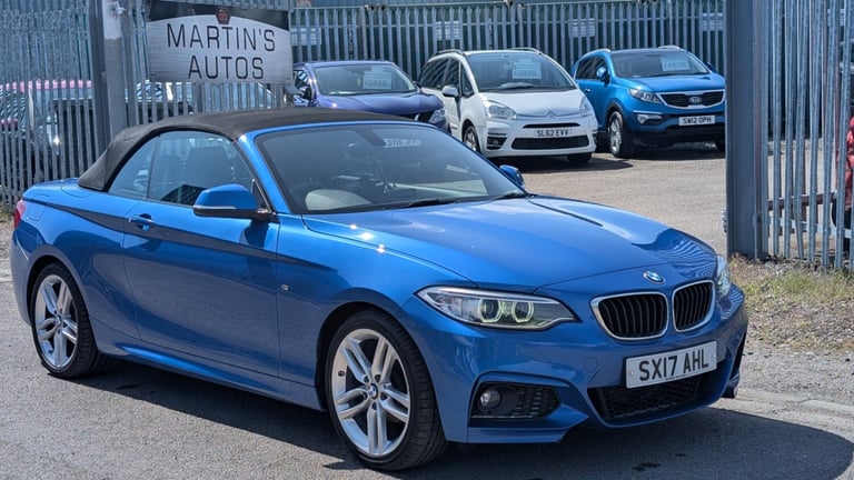2017 BMW 2 Series 218d [150] M Sport 2dr [Nav],46K, MOT 18/05/26. ULEZ FREE  CONVERTIBLE Diesel M...