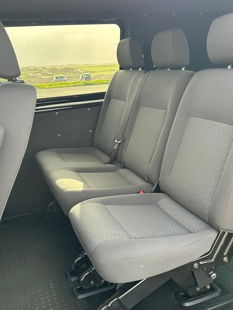 Black VW Transporter T5 Volkswagen, TRANSPORTER, Window Van, 2015, Manual, 1968 (cc)