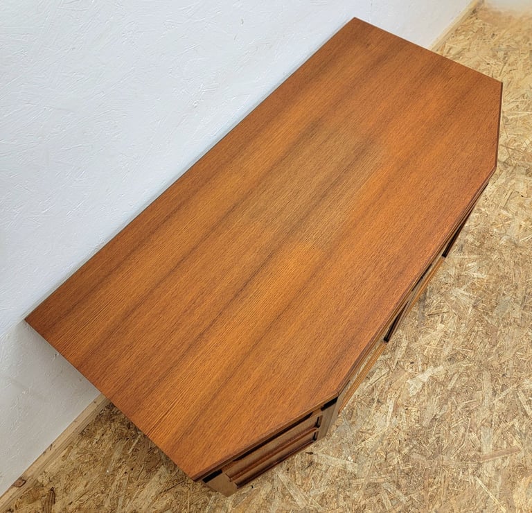 Retro Nathan Squares Teak Sideboard/TV Unit/Record Cabinet - Mid Century G-Plan Era