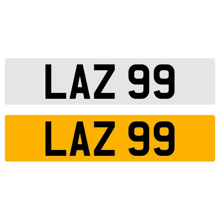 image for LAZ 99 NUMBER PLATE REGISTRATION NUMBERPLATE REGISTRATION CHERISHED DATELESS NORTHERN IRISH NI