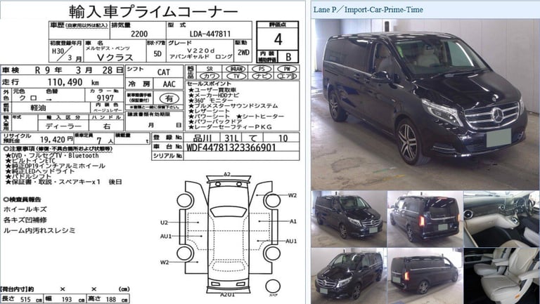 2018 MERCEDES-BENZ V CLASS V220 AVANTGARDE LONG WHEEL BASE IMMACULATE MPV