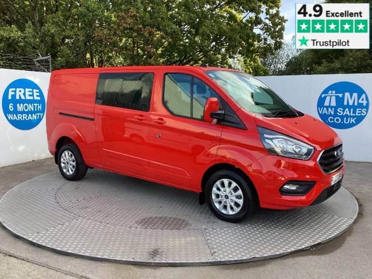 image for 2023 Ford Transit Custom 300 EcoBlue Limited L/R Crewcab Euro 6 Combi Van Diesel Automatic