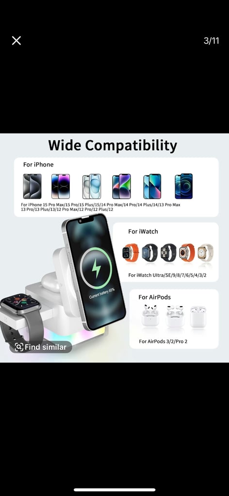 Brand new 3 in 1 charger & light 