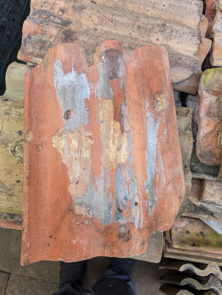 Reclaimed Triple Rolled Roman Clay Pantiles. Approximately 180.