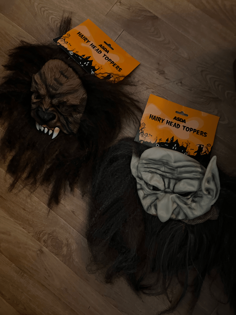 image for 2 Halloween fancy dress masks NEW 
