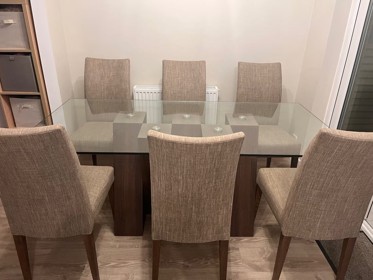 Glass Dining Table & Chairs 