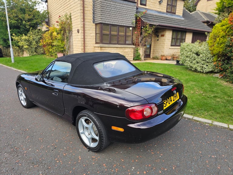 ★MAZDA MX-5 1.8-vvt ★76K! RARE BLACK/PURPLE COLOUR! EXCELLENT EXAMPLE! MX5 ROADSTER 146BHP MK2.5 