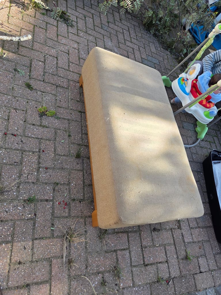 Laura Ashley Footstool. Needs recovering and TLC. Stored in Shed. Bought for £499 in 2015