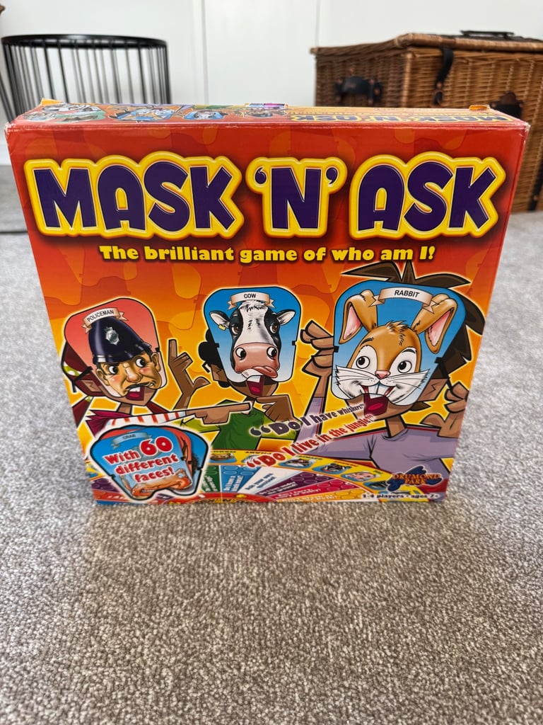 Mask ‘n’ ask who am I? Board game toy game child’s kids family children’s 