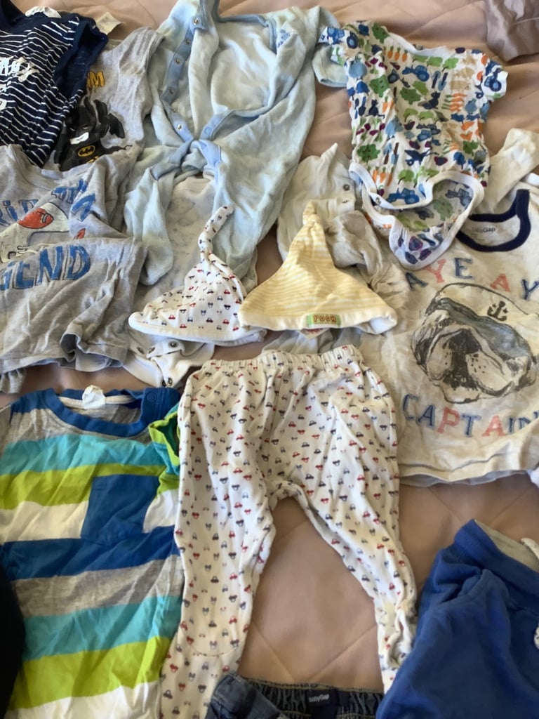 74 Items Baby Boy Clothes Bundle Age 0-3,3-6,6-9,9-12, 12-18 Months and 2 years