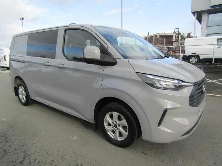 2025 Ford Transit Custom 2.0D EcoBlue 136ps H1 Double Cab Van Limited Auto Crew Bus Diesel Automatic