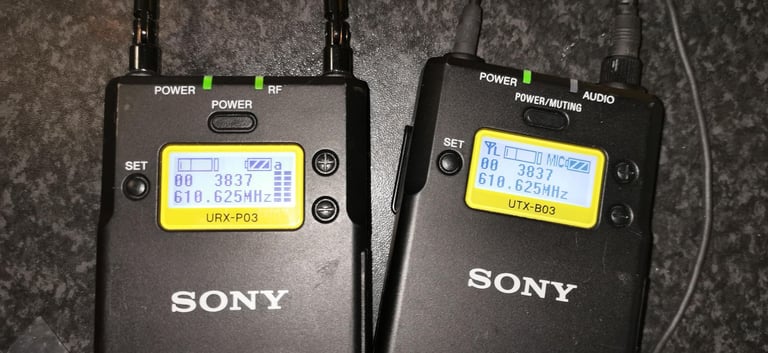 Sony URX-P03 & UTX-B03 Wireless Microphone System