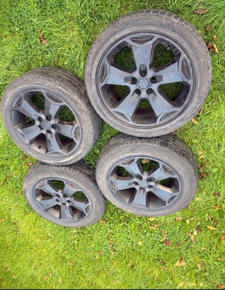 18” 5x108 Ford Kuga Alloy Wheels Alloys With Tyres Black Stye  Mondeo Connect