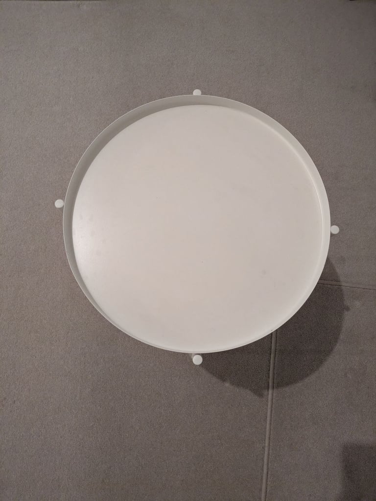 IKEA White Metal Side Table