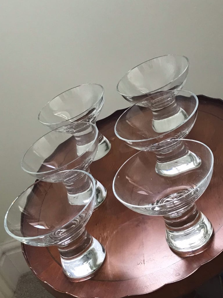 image for Heal's set of 6 glass dessert bowls (never used) REDUCED