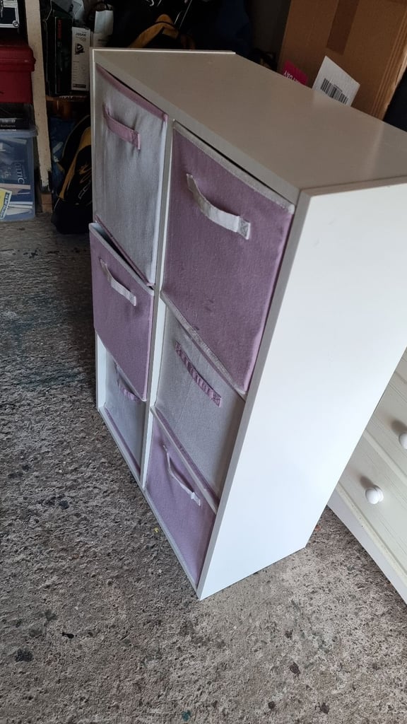 GONE - NO LONGER AVAILIABLE, Shelving box unit with storage inserts