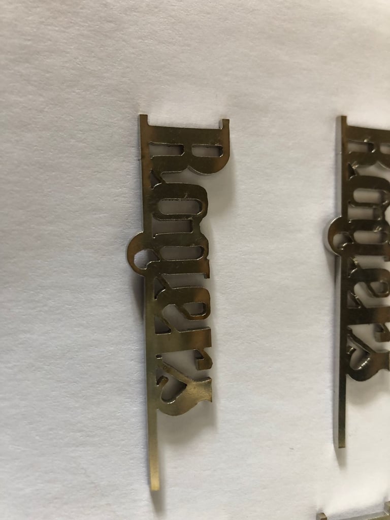 image for Vintage rogers st. steel drum kit badges x 6