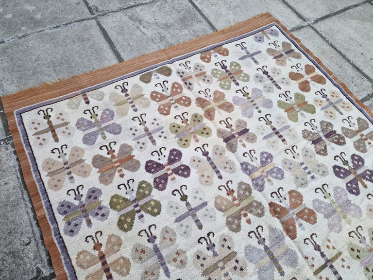 Rare Thin WeaveSmall Size Kilim