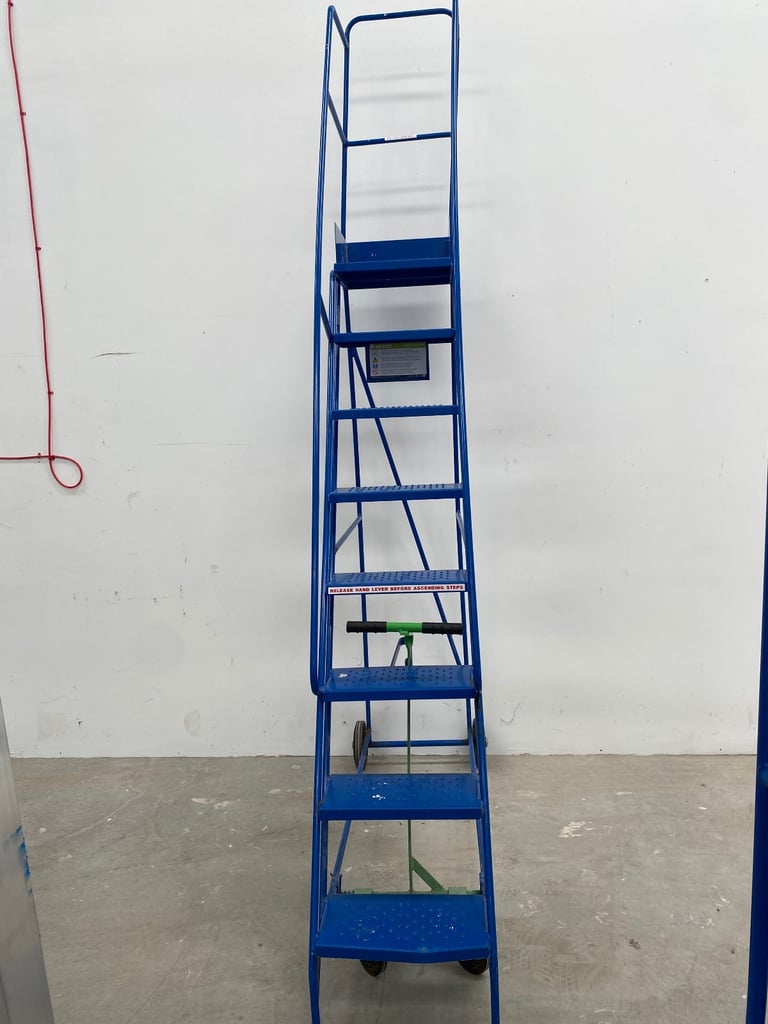 image for KLIME-EZEE NARROW AISLE WAREHOUSE STEPS - 8 TREAD - Two Sets Available