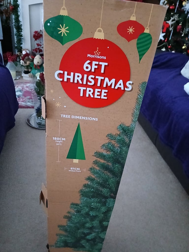 MORRISONS 6FT CHRISTMAS TREE 🎄 
