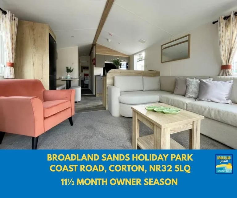 BRAND NEW STATIC CARAVAN FOR SALE ON BROADLAND SANDS HOLIDAY PARK