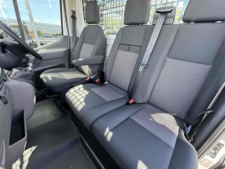  Ford Transit TDCI 130ps 350 DRW L4 Lwb 4.2 Metre Dropside with 12 Screen, A/C, Twin Rea Dropside...