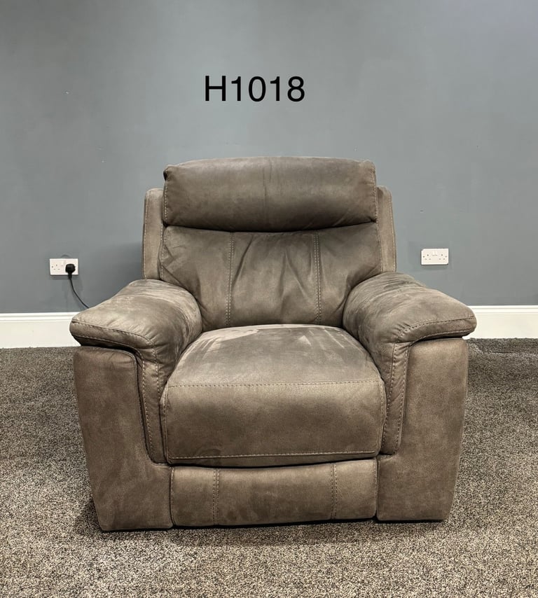 SCS Charcoal Grey Power Recliner Armchair £195 Free Local Delivery