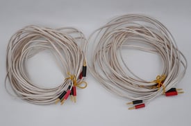 QED Bi-Wire​ Balanced Design Concept Speaker Cables, 2x 8.5m (34m total) & plugs - £6 DELIVERY