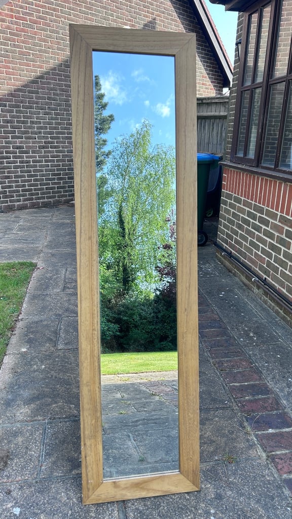 image for Classic 166cm wooden standing mirror 