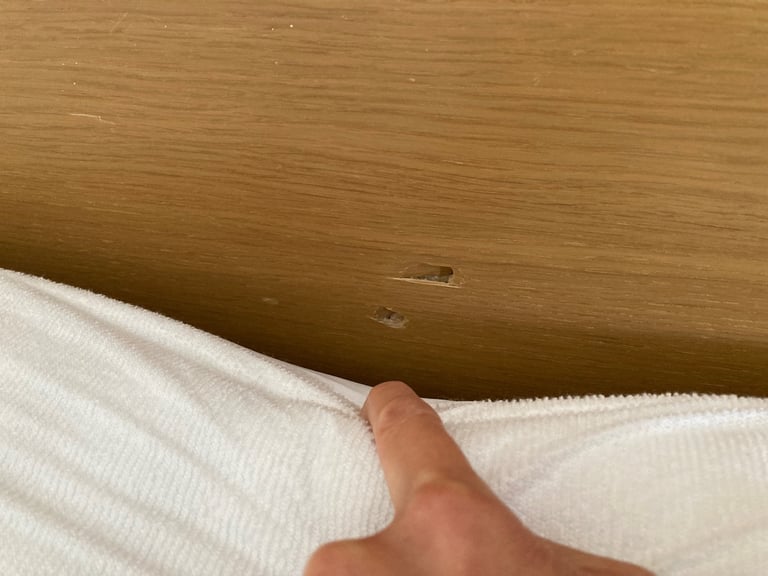 IKEA MALM double bed, light oak