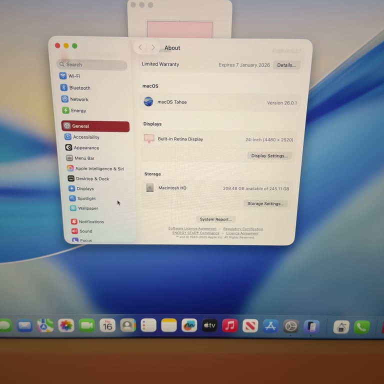  Apple iMac 24-inch, 2024 M4 Processor, 16GB RAM, 256GB SSD, 8‑Core GPU, 4.5K