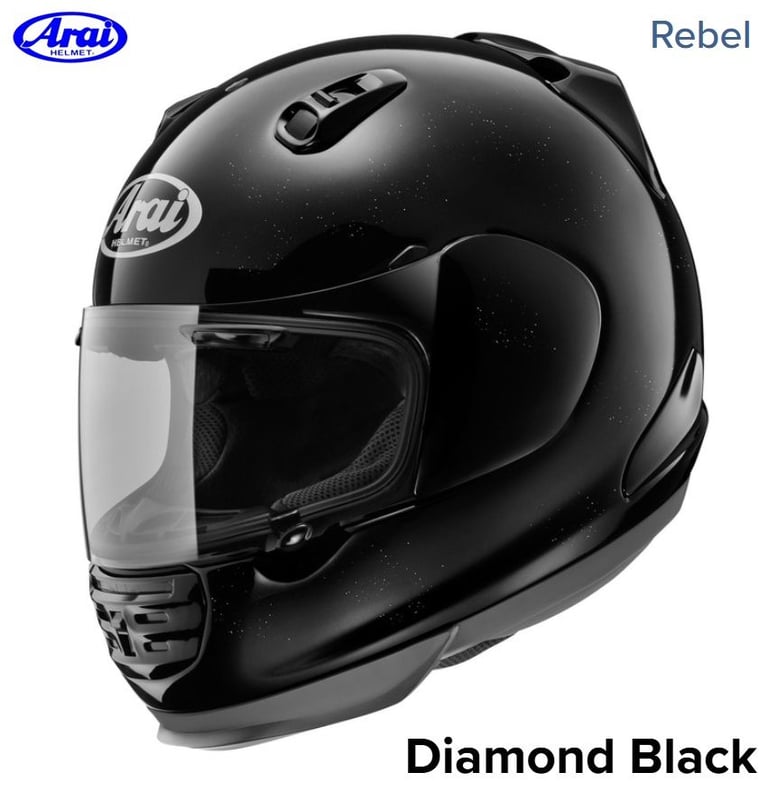 #ARAI REBEL - MOTORCYCLE HELMET - DIAMOND BLACK - MEDIUM - NEW BOXED - £330