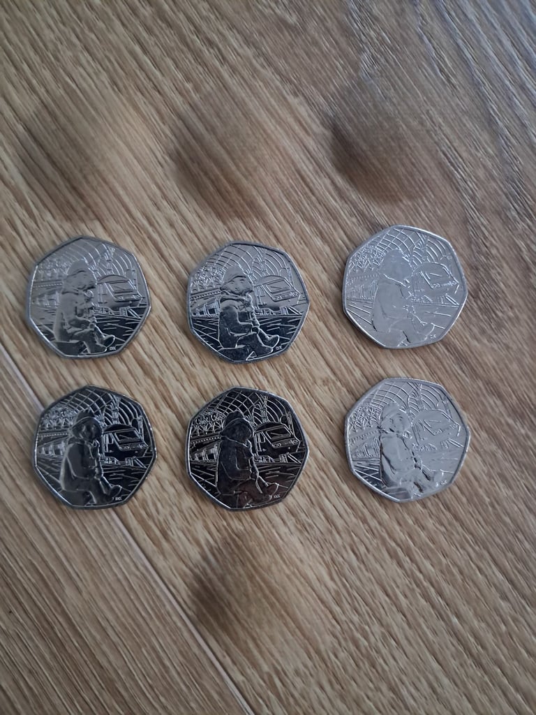 Paddington Bear 50p Collectors Coins. 