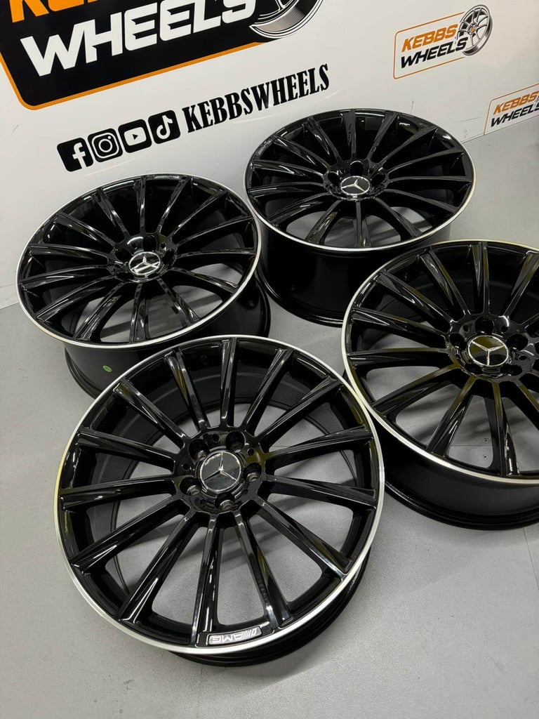 20" MERCEDES TURBINE TWIST REPLACEMENT ALLOY WHEELS C CLASS E CLASS S CLASS 
