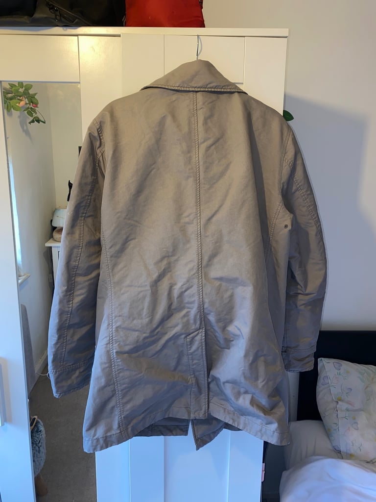 Stone Island, Grey Trench Coat 
