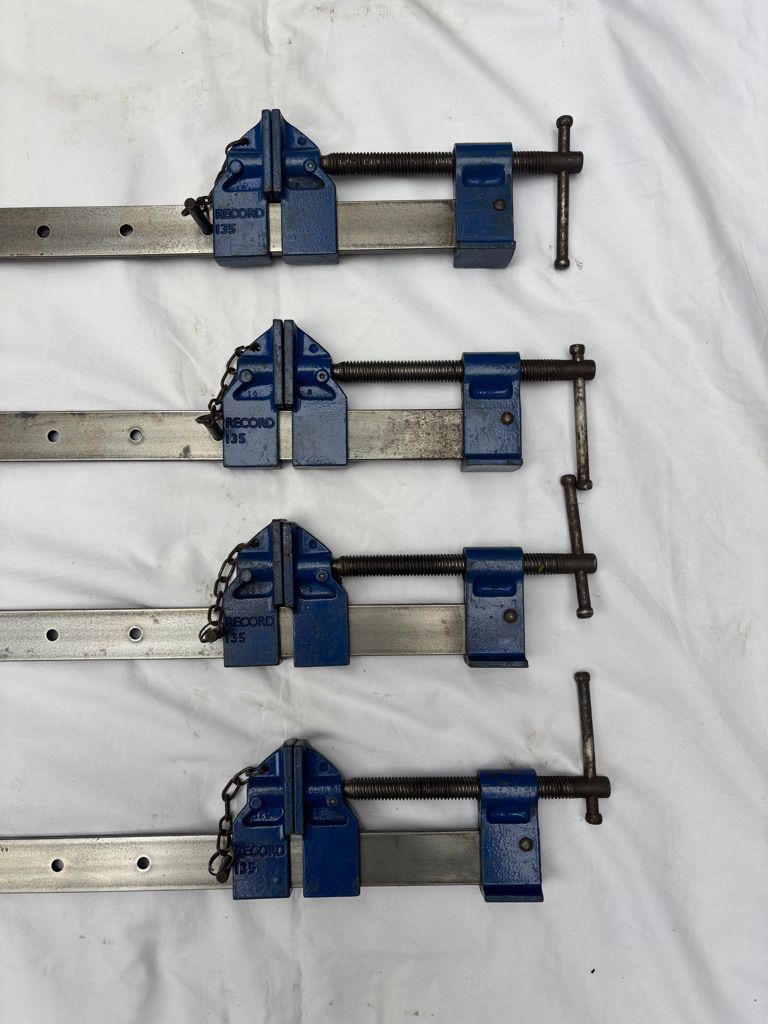 4 x Record 54" / 1350mm sash clamps