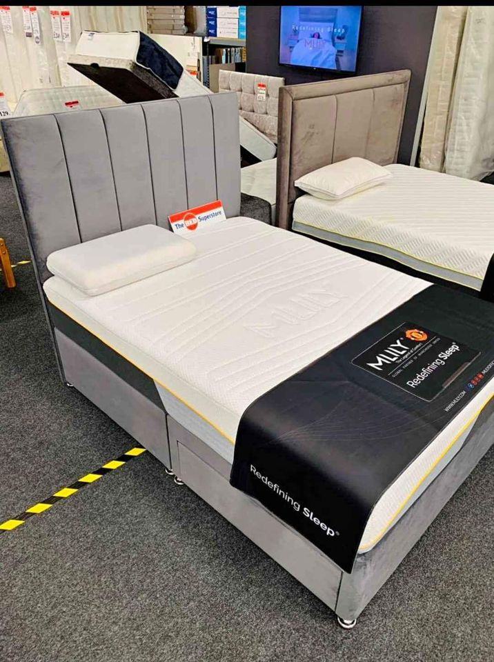 image for ✨ Order Fast – Double Divan Bed Base + Mattress | Flat 20% Discount **