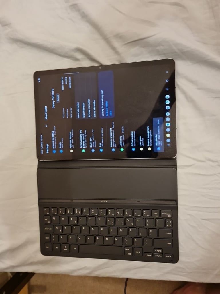 image for Samsung Galaxy Tab S9 FE, plus keyboard cover, and S Pen
