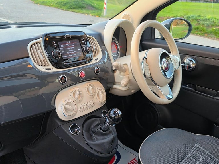 2018 Fiat 500 1.2 Lounge Euro 6 (s/s) 3dr Hatchback Petrol Manual